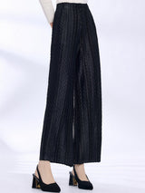other : Pantalon Fluide Femme Large Taille Haute in Noir van Seroa