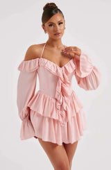 Robes pour femmes : Robe Femme Élégante Mini in Rose van Seroa
