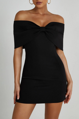 dresses : Robe Femme Noire Noir Mini in van Seroa