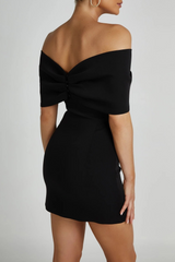 dresses : Robe Femme Noire Noir Mini in van Seroa