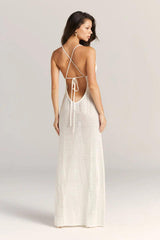 Robes : Robe Longue Femme sans Manches in van Seroa