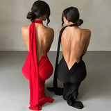 Robes : Robe Longue Femme Polyester in van Seroa
