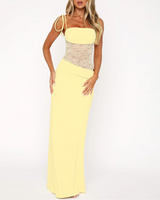Robes : Robe Longue Femme Été Maxi in Citron van Seroa