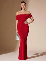 Robes maxi : Robe Longue Femme Bordeaux in van Seroa