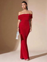 Robes maxi : Robe Longue Femme Bordeaux in van Seroa