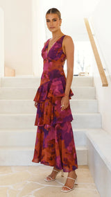Robes : Robe Longue Femme Été Évasé Estival Maxi in van Seroa