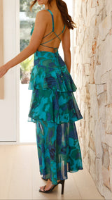 Robes : Robe D'été Femme Estivale Évasé Estival Maxi in van Seroa