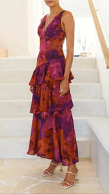 Robes : Robe D'été Femme Estivale Évasé Estival Maxi in van Seroa