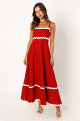 Robes : Robe D'été Femme Printemps in Rouge van Seroa
