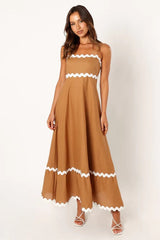 Robes : Robe D'été Femme Printemps in Marron van Seroa