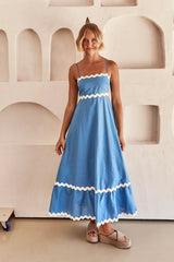 Robes : Robe D'été Femme Printemps in Bleu Clair van Seroa