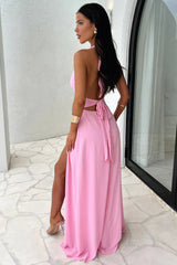 Robes : Robe Longue Femme Maxi Décolleté En V Mode Estivale in van Seroa