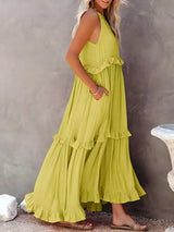 Robes : Robe Longue Femme sans Manches in van Seroa