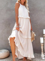 Robes : Robe Longue Femme sans Manches in van Seroa