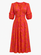 Robes maxi : Robe Longue Fluide Rouge Élégante Femme - Maxi Légère d'Été pour in van Seroa