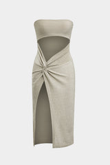 Robes : Robe Femme sans Manches Polyester Midi in van Seroa