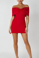 dresses : Robe Femme Rouge Élégante Cintré Mini in van Seroa