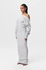 Autumn Collection : Robe Femme Élégante Pull Mode in Gris van Seroa