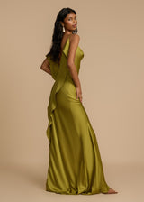 Robes pour femmes : Robe Satinée pour Femmes Satin Mode Féminine Occasion Spéciale in van Seroa