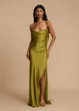 Robes pour femmes : Robe Satinée pour Femmes Satin Mode Féminine Occasion Spéciale in van Seroa