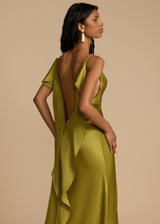 Robes pour femmes : Robe Satinée pour Femmes Satin Mode Féminine Occasion Spéciale in van Seroa