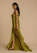 Robes pour femmes : Robe Satinée pour Femmes Satin Mode Féminine Occasion Spéciale in van Seroa