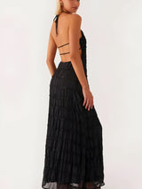 Robes pour femmes : Robe Femme Soirée Longue Halter in van Seroa