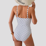swimwear : Maillot de bain 1 pièce femme doré sexy, décolleté plongeant & in van Seroa