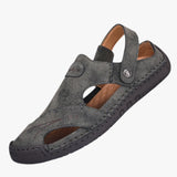 Sandals : Sandales Femme Cuir Été in Grigio van Seroa