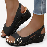 Sandals : Sandales Femme Bottines Noires Cuir Noir Été in van Seroa