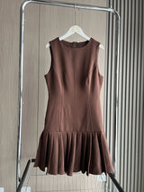 dresses : Robe Femme Col Rond in Chocolat van Seroa