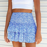 skirts : Jupe Longue Femme Polyester in Bleu Ciel van Seroa