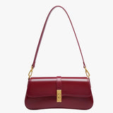 Bags : Sac A Main Femme Cuir Noir Élégant in Rosso vino van Seroa