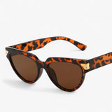 other : Lunettes de soleil Cat Eye élégantes Femme in LéopardThé tissu libre van Seroa