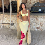 swimwear : Jupe Longue Femme Imprimé Floral in van Seroa