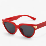 other : Lunettes de soleil Cat Eye élégantes Femme in RougeGris tissu libre van Seroa