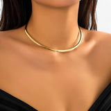 Jewelry : Collier Choker Or Simple - Option de Style pour Chaque Look de Fête Laine Femme in van Seroa