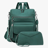 Bags : Grand Sac à dos pour Femme en Cuir Véritable Noir avec Compartiments pour le Travail et les Voyages in D van Seroa