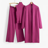 Loungewear Set : Ivy I Ensemble Tricot Vintage 3 pièces in Rose Taille unique van Concept Odense