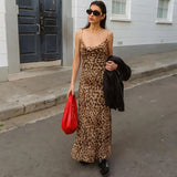 dresses : Robe Maxi Femme Imprimé Léopard in van Seroa
