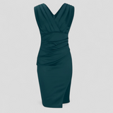Dresses : Robe de Cérémonie Femme Élégante avec Décolleté en V, Robe Longue de Soirée Formelle in van Seroa