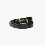 Women's Belt : Veste en Cuir Noire pour Homme, Coupe Classique, Design Intemporel in 110 cm van Seroa