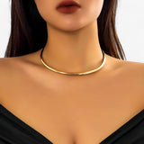 Jewelry : Collier Choker Or Simple - Option de Style pour Chaque Look de Fête Laine Femme in van Seroa