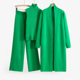 Loungewear Set : Ivy I Ensemble Tricot Vintage 3 pièces in Vert Taille unique van Concept Odense