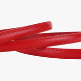 Women's Belt : Ceinture fine en cuir véritable - Élégance réglable Femme in van Seroa