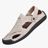 Sandals : Sandales Femme Cuir Été in Beige van Seroa