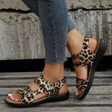 Sandals : Baskets Sandales Blanches Femme Légères Été Confortables in Léopard van Seroa
