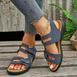 Sandals : Baskets Sandales Blanches Femme Légères Été Confortables in Bleu van Seroa