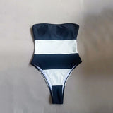 swimwear : Maillot de Bain une Pièce Bandeau, Coupe et Minimaliste Femme in van Seroa
