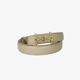 Women's Belt : Veste en Cuir Noire pour Homme, Coupe Classique, Design Intemporel in kaki 110 cm van Seroa